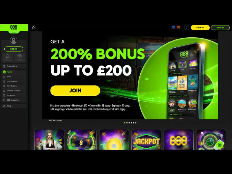 Bonos en 888 Casino
