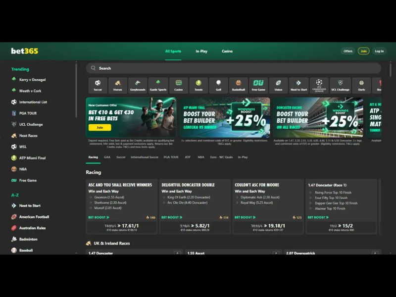 Методы депозита в казино bet365