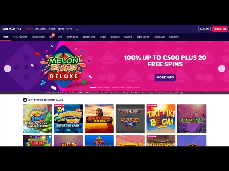 Metodi di deposito su Party Casino