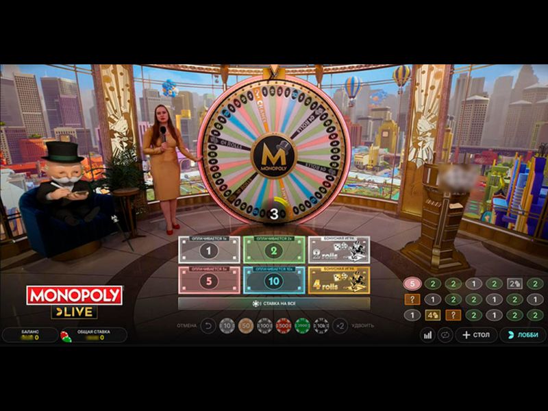 Joga Monopoly Roulette com dinheiro real